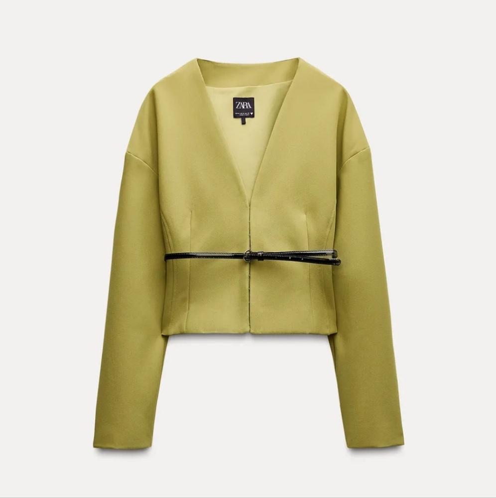 Belted Fitted Blazer